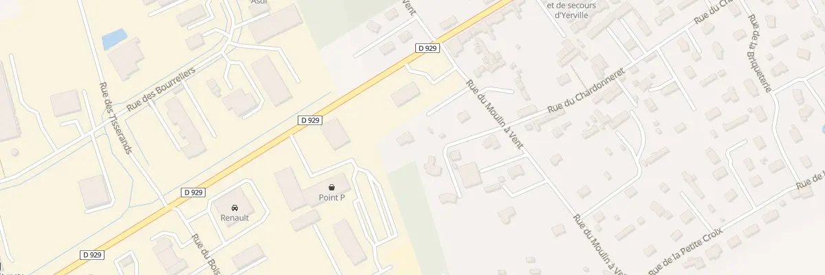 Plan du 54 Rue du Moulin à Vent à Yerville