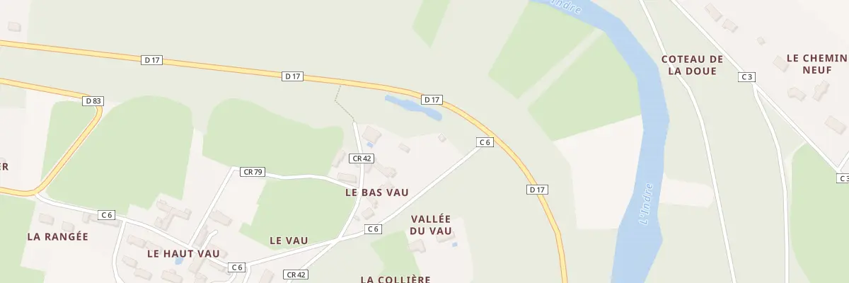 Plan du 5278 Vallee du Vau à Courçay