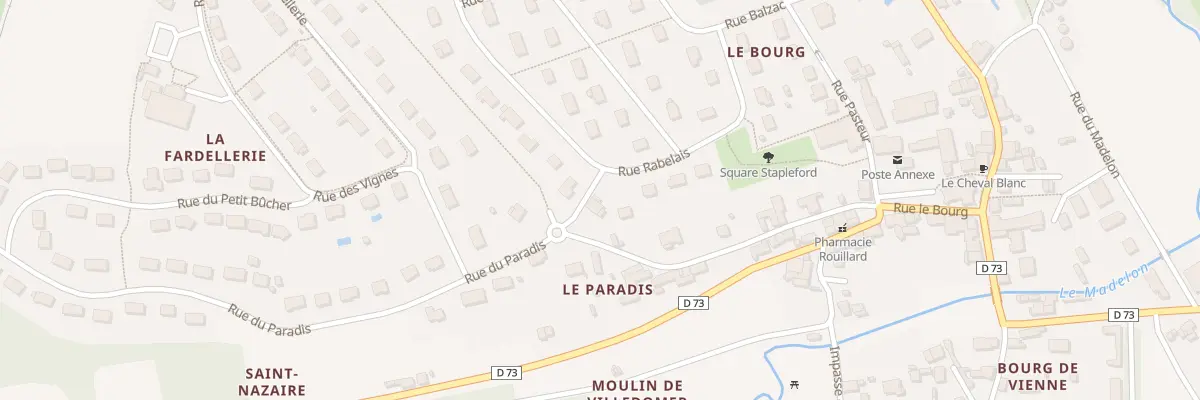 Plan du 1 Rue de la Paix à Villedômer