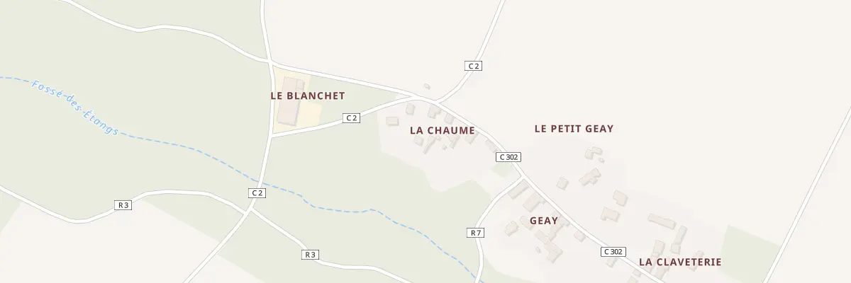 Plan du 7 Geay à Courçay