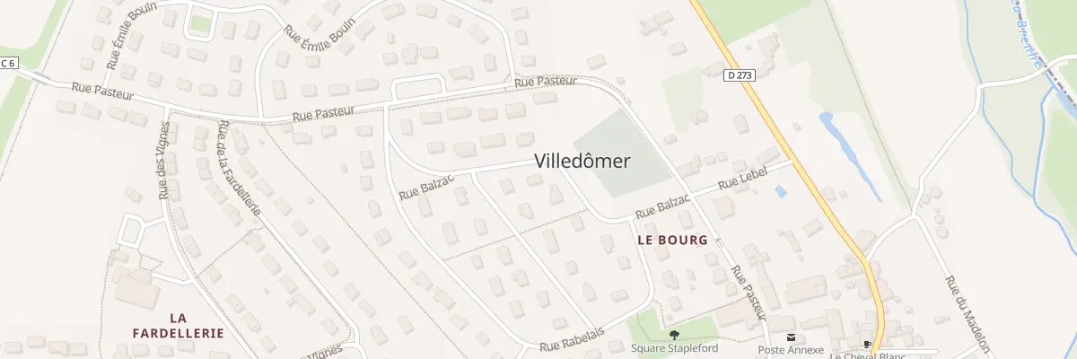 Plan du 371 Le Bourg à Villedômer