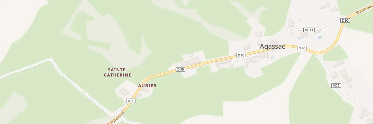 Plan du Village à Agassac