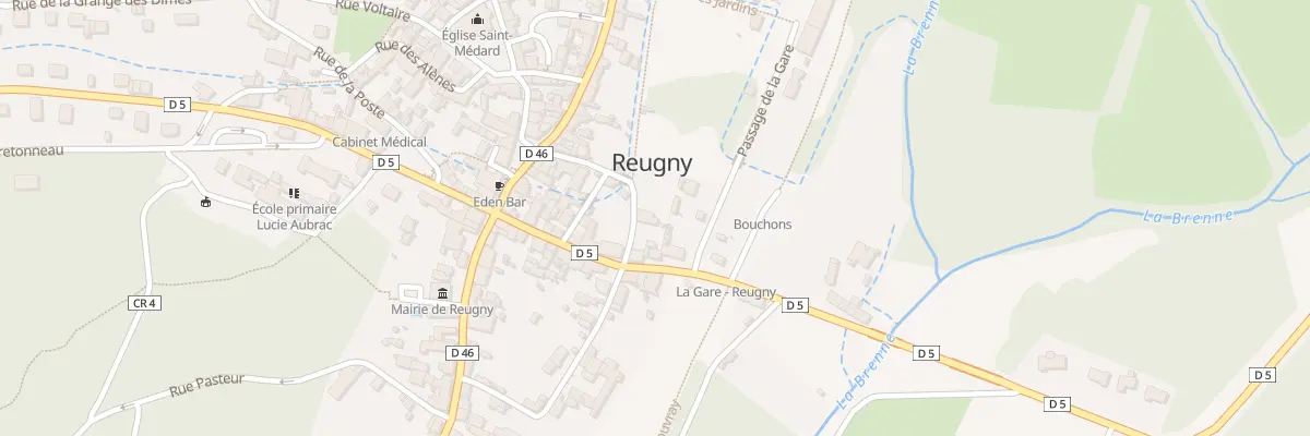 Plan du 5 Rue de la Fontaine à Reugny