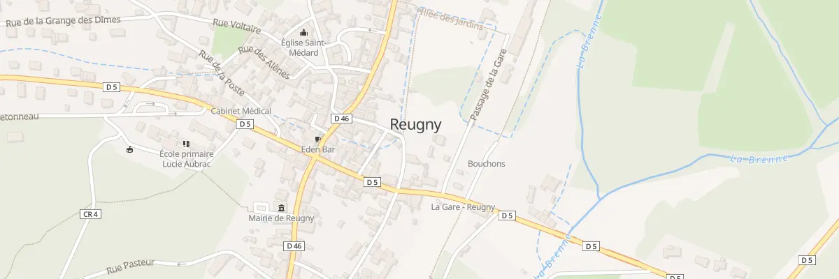 Plan du 5B Rue de la Fontaine à Reugny