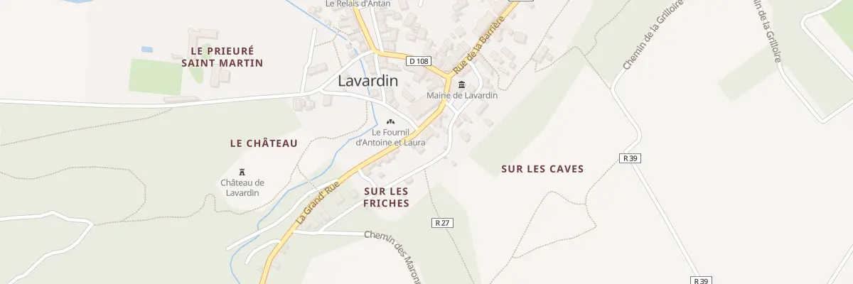 Plan du 6 La Grand Rue à Lavardin