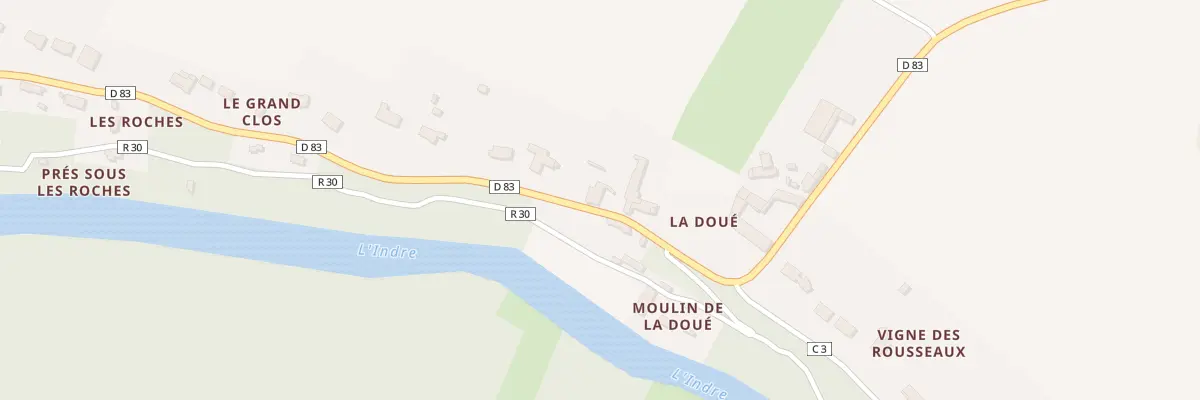 Plan du 12 Rue de la Doue à Courçay