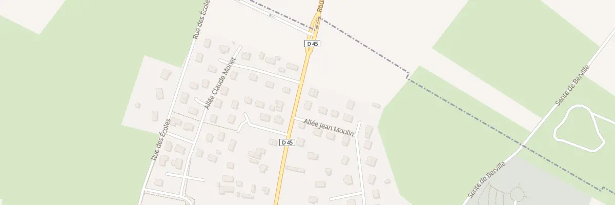 Plan du 1 All Jean Moulin à Anneville-Ambourville