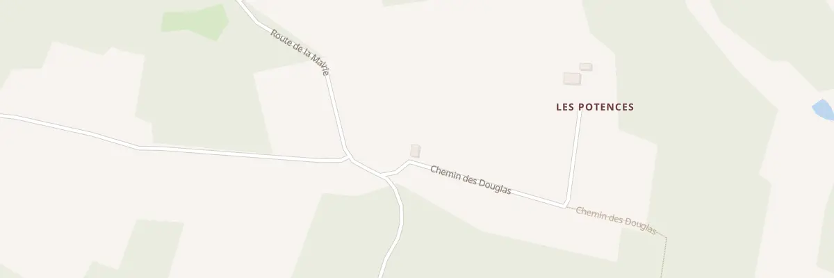 Plan du 30 Les Potences-Est à Gaugeac