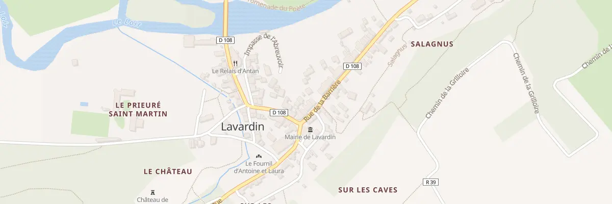 Plan du 8 Rue de la Barrière à Lavardin