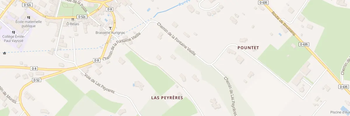 Plan du 368 Che de la Fontaine Vieille à Aurignac