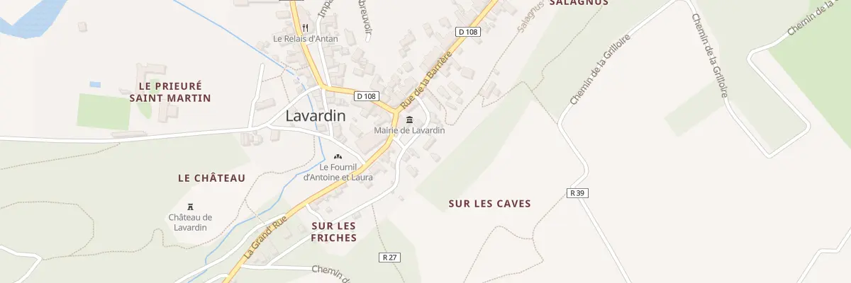 Plan du 5003 Che du Tripot à Lavardin