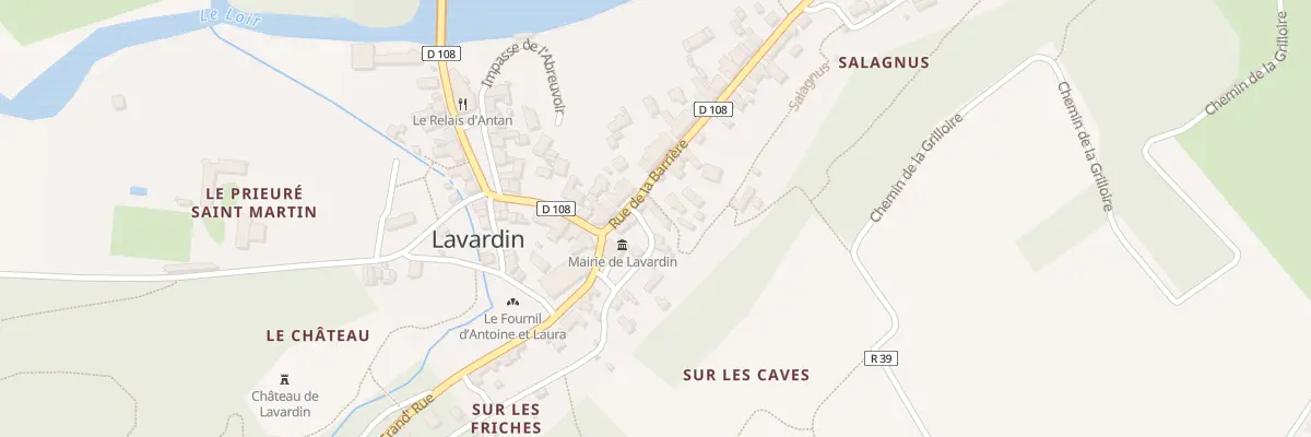Plan du 9 Rue de la Barrière à Lavardin