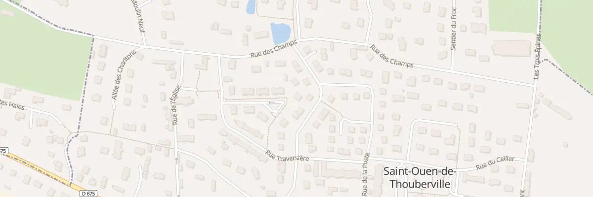 Plan du 15 Rue de la Mare Champagne à Saint-Ouen-de-Thouberville