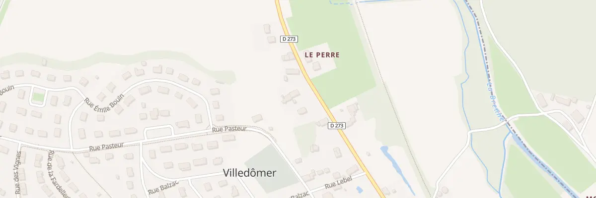 Plan du 23 Rue du Gen de Gaulle à Villedômer