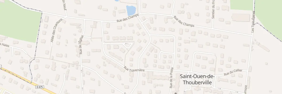 Plan du 13 Rue de la Mare Champagne à Saint-Ouen-de-Thouberville