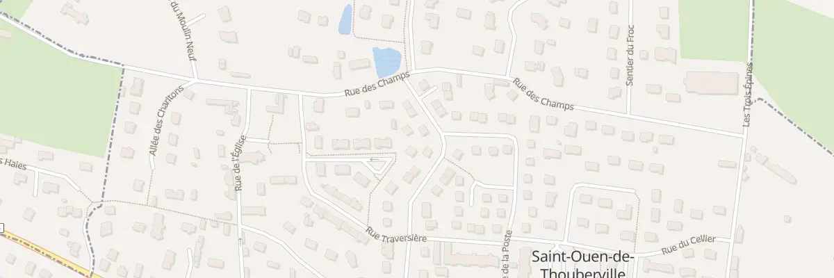 Plan du 25 Rue de la Mare Champagne à Saint-Ouen-de-Thouberville