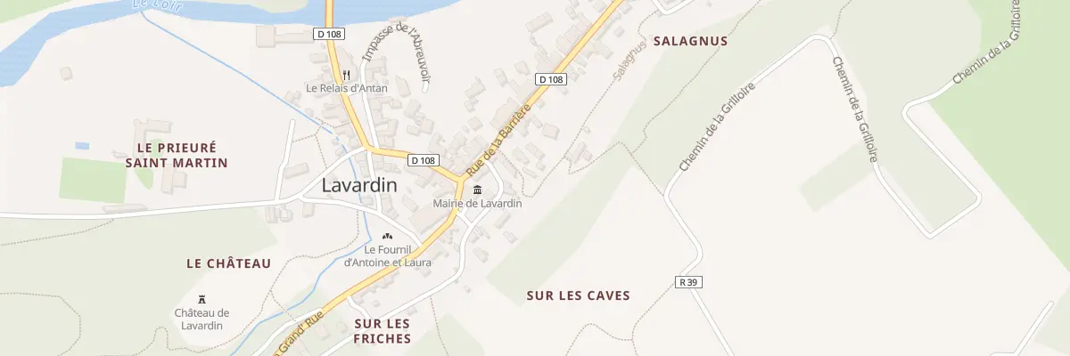 Plan du 8 Prom la Rotte aux Biques à Lavardin