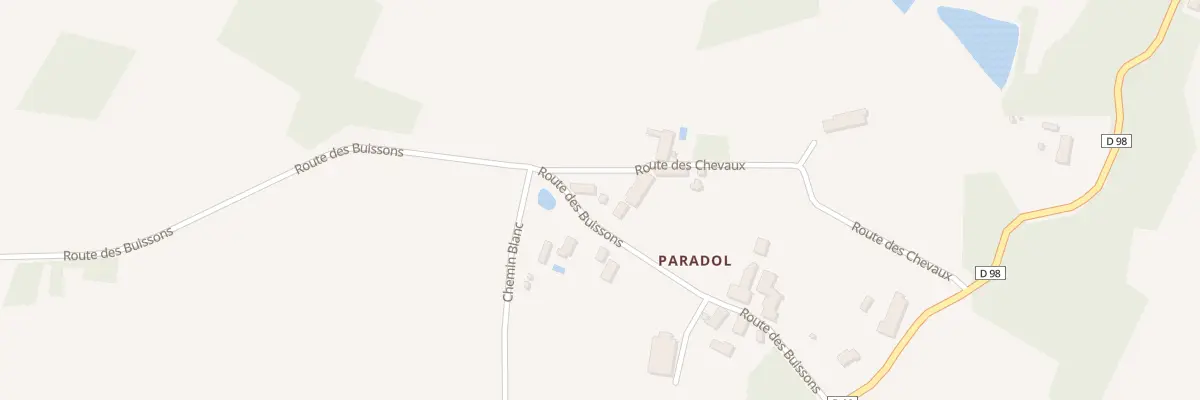 Plan du 50001 Paradol à Saint-Jory-de-Chalais