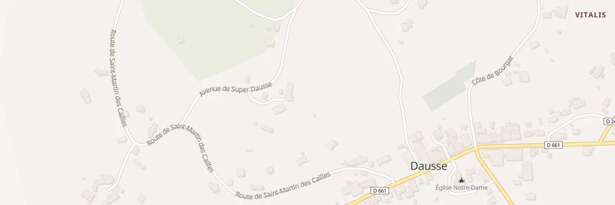 Plan du 605 Av de Super Dausse à Dausse