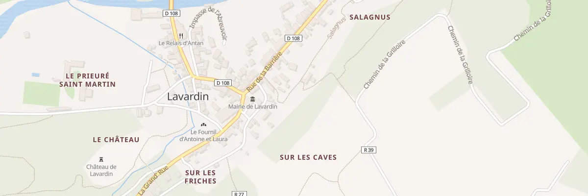 Plan du 121 Sur les Caves à Lavardin