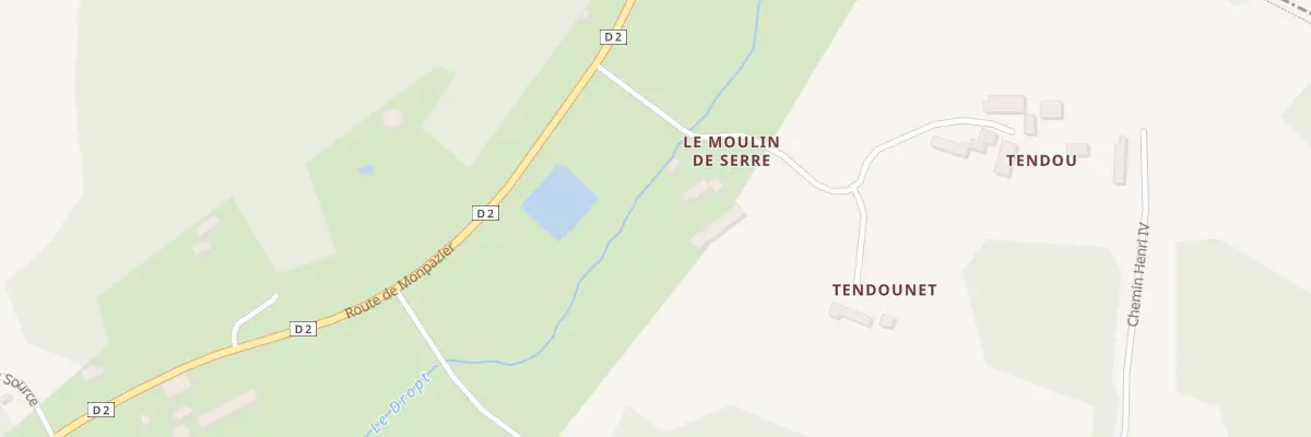 Plan du 23 Moulin de Serre à Gaugeac