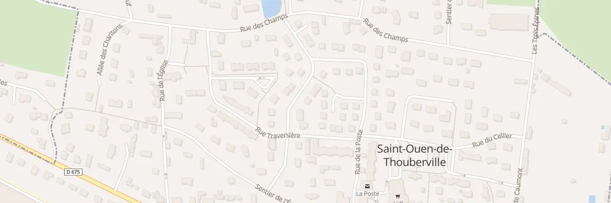 Plan du 14 Rue de la Mare Champagne à Saint-Ouen-de-Thouberville