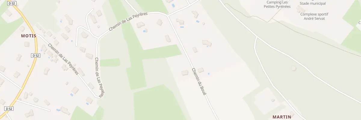 Plan de Che du Boué à Aurignac