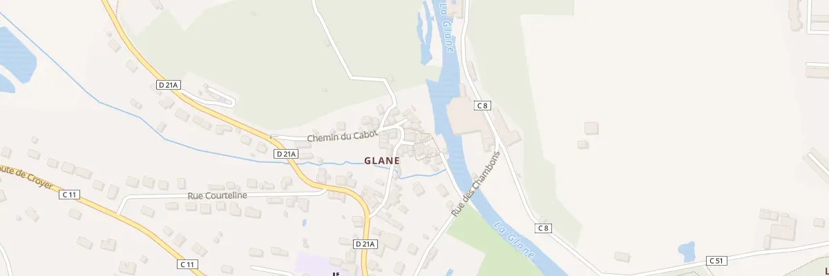 Plan du 40 Glane à Saint-Junien