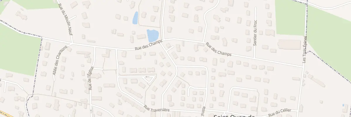 Plan du 22 Rue de la Mare Champagne à Saint-Ouen-de-Thouberville