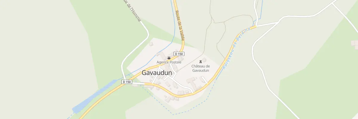 Plan du 1166 Rte de la Vallée à Gavaudun