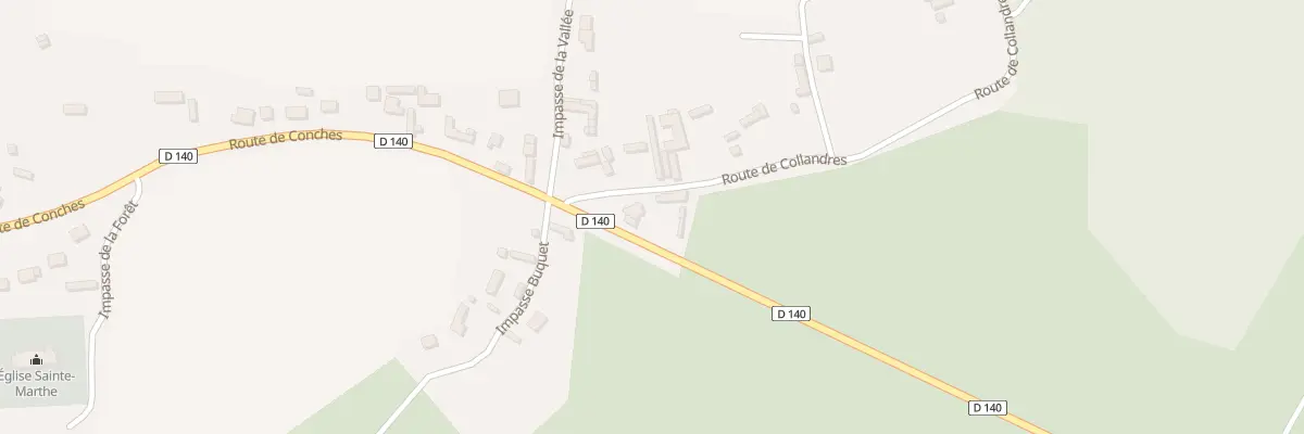 Plan du 2 Rte de Collandres à Sainte-Marthe