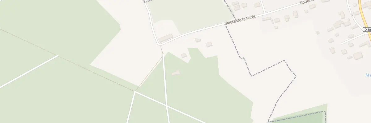 Plan du 204 Rte de la Forêt au Bosc du Theil