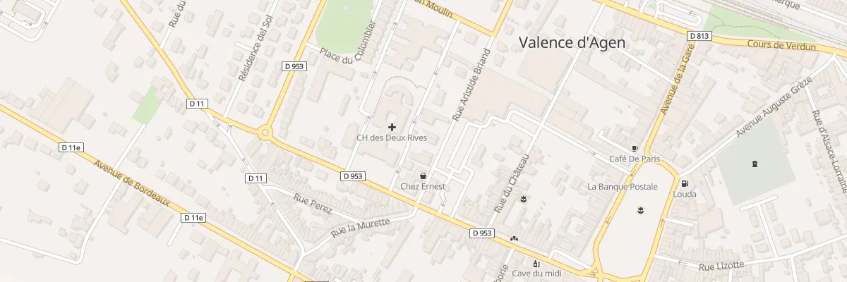 Plan du 15 Rue Aristide Briand à Valence