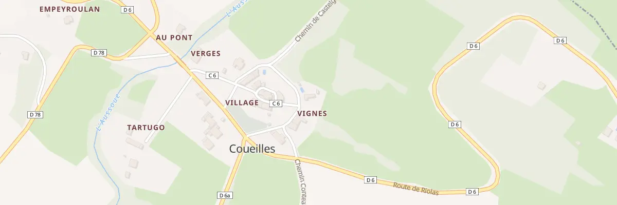 Plan du 40 Vignes à Coueilles