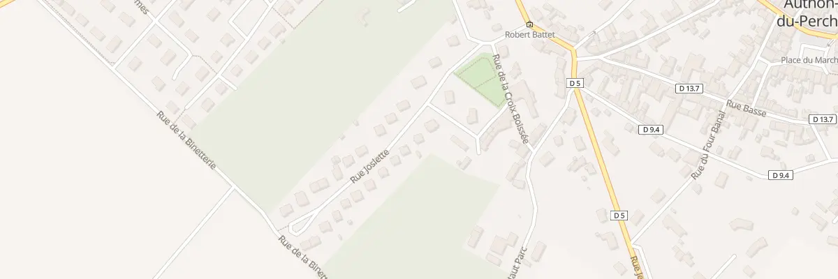 Plan du 9 Rue Joslette à Authon-du-Perche