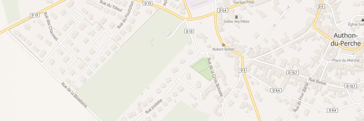 Plan du 2 Rue Joslette à Authon-du-Perche