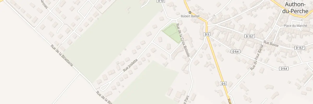 Plan du 7 Rue Joslette à Authon-du-Perche