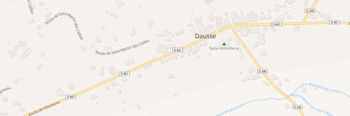 Plan du 195 Rte de Villeneuve à Dausse