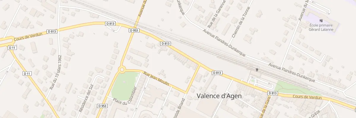 Plan du 73 Crs de Verdun à Valence