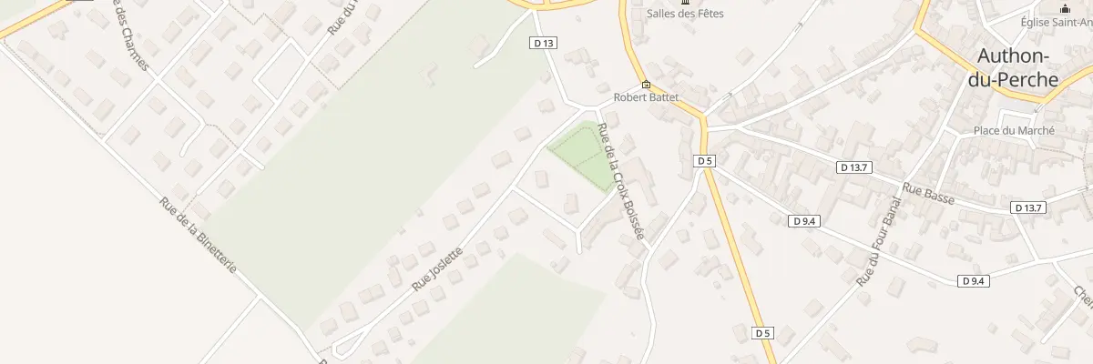 Plan du 1 Rue Joslette à Authon-du-Perche