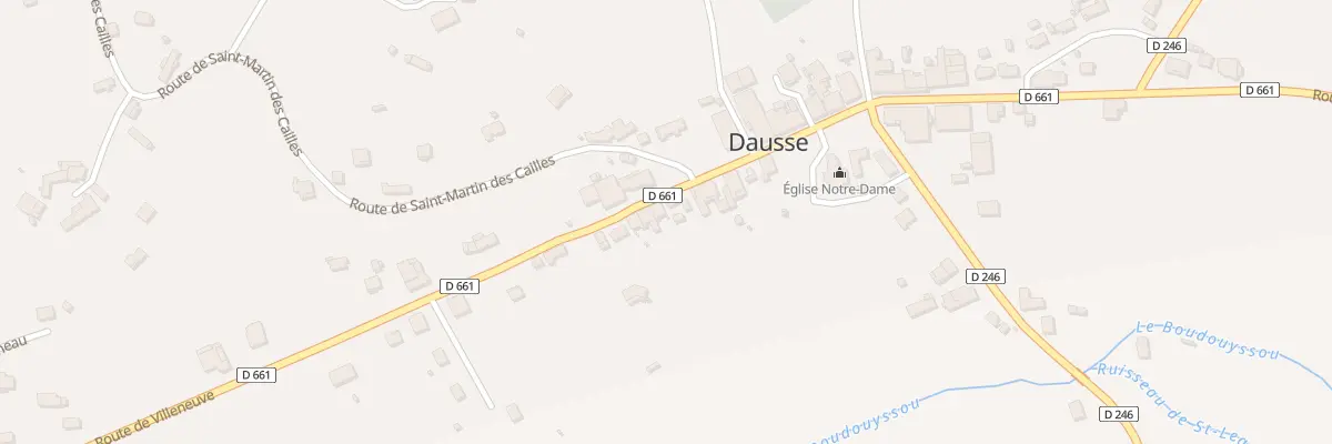 Plan du 185 Rte de Villeneuve à Dausse