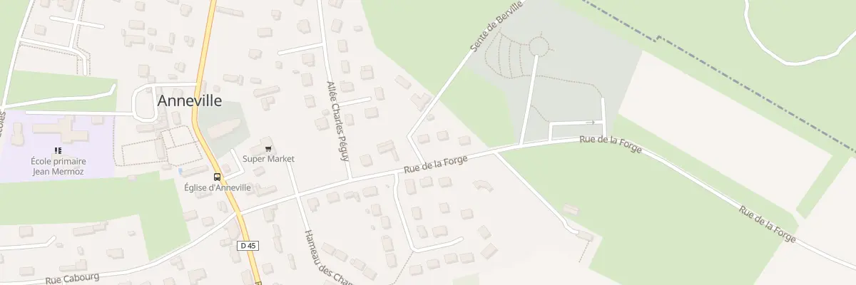 Plan du 209 Rue de la Forge à Anneville-Ambourville