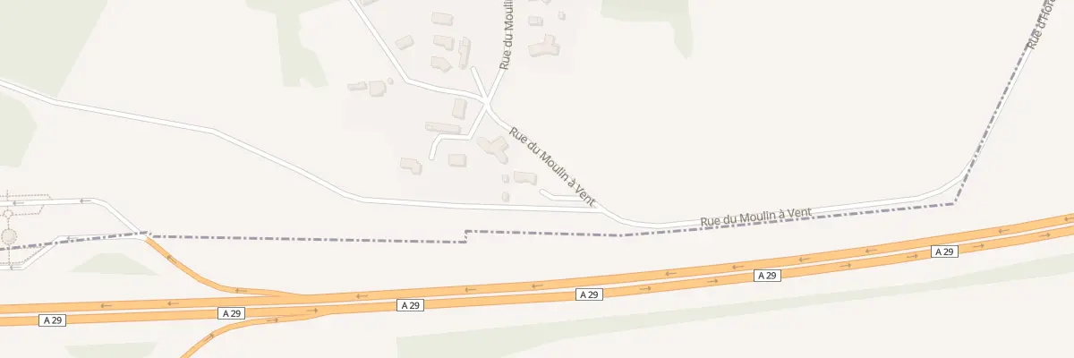 Plan du 870 Rue du Moulin à Vent à Yerville