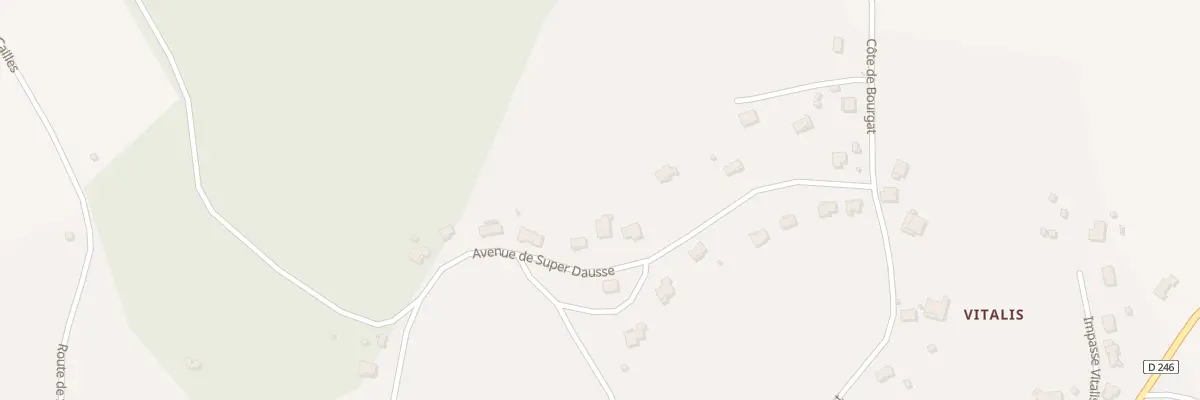 Plan du 242 Av de Super Dausse à Dausse