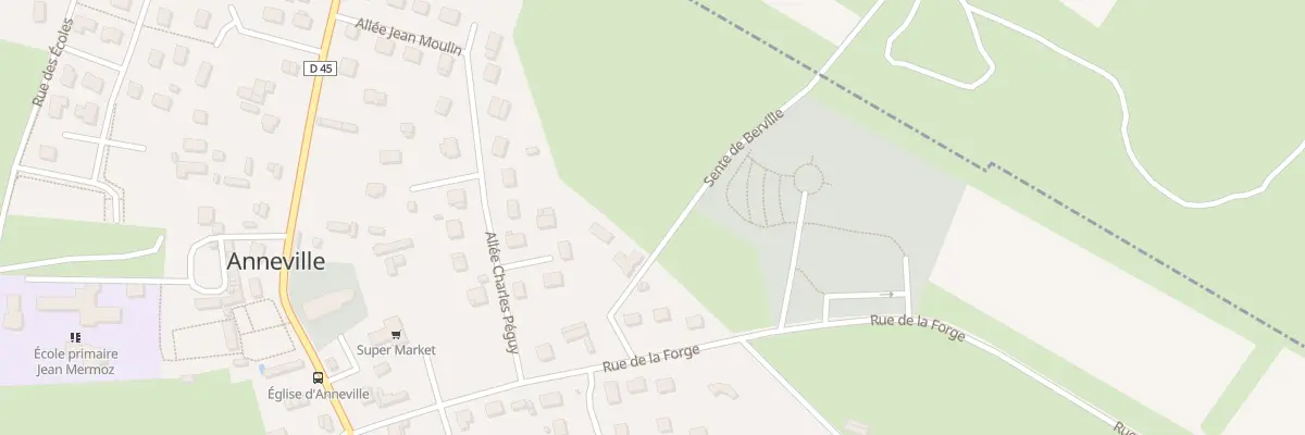 Plan du 40 Sen de Berville à Anneville-Ambourville