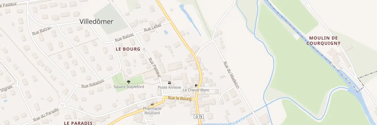 Plan du 9B Rue du Gen de Gaulle à Villedômer