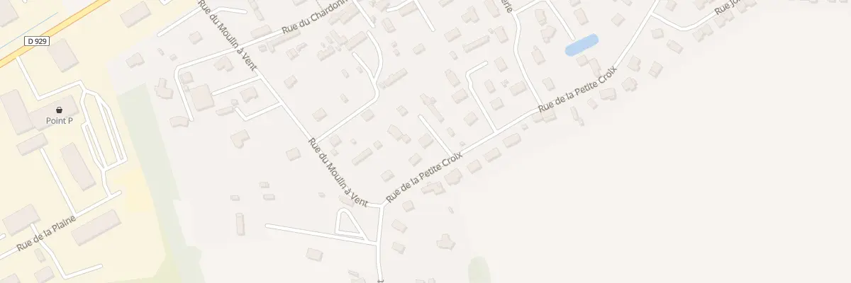 Plan du 718 Rue de la Petite Croix à Yerville