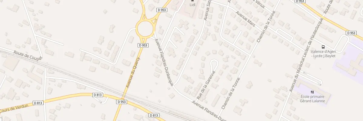 Plan du 5 Av Saturne à Valence