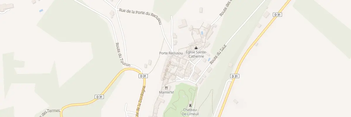 Plan du 4 Pas de Reclusou à Limeuil