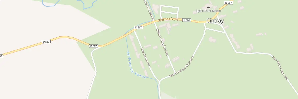 Plan du 65 Rue du Lavoir - Cintray à Breteuil